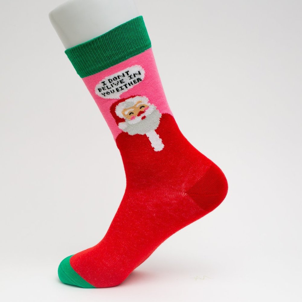 I Don't Belive In You Either Themed Mid Calf Socks